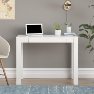 Mainstays Parsons Desk, White Laminated MDF