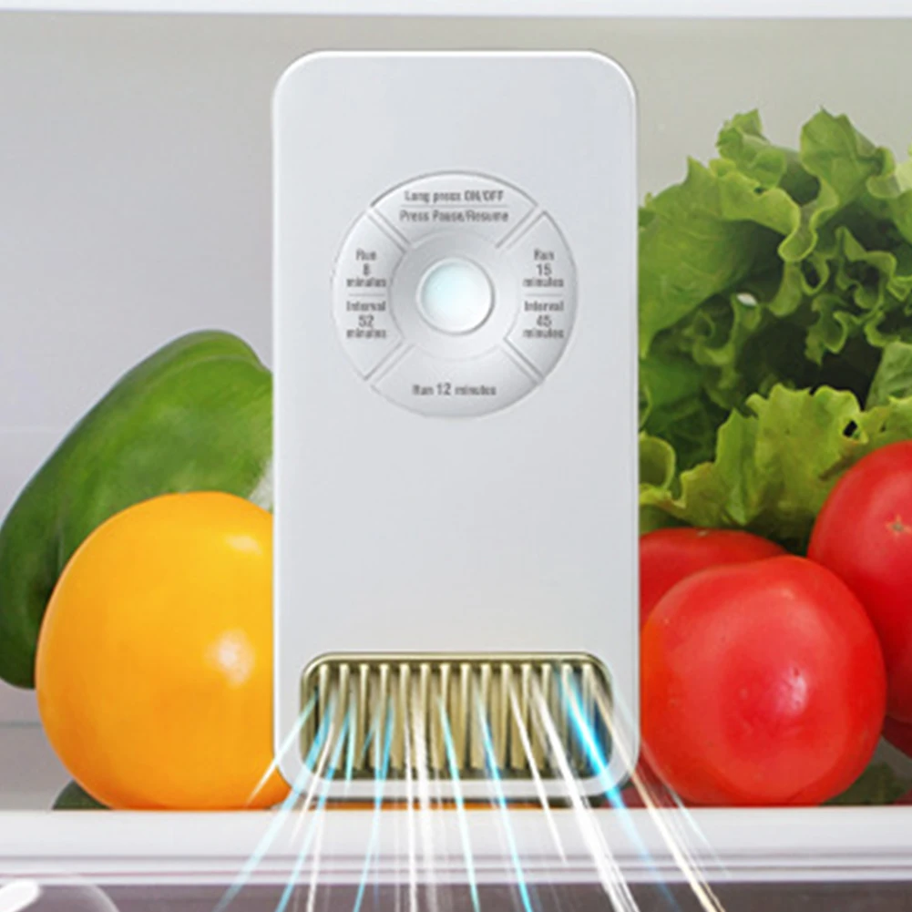 Mini Air Freshener Refrigerator Deodorizer Portable 1200mAh USB Rechargeable Odor Eliminator for Various Spaces