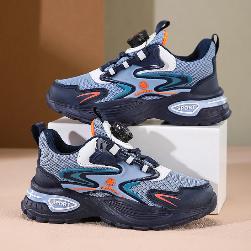 Kids Sneakers for Boy Mesh Breathable Summer Sports Comfortable Flat Running Shoes Casual Trendy School Tennis Shoes Children