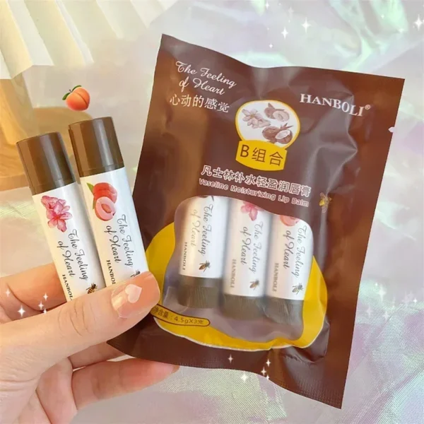 1Pc Fruity Lip Balm Moisturizing Lip Gloss Nature Nourishing Temperature Change Colors Lipstick Cute Jelly Tinted Lip Care Gifts