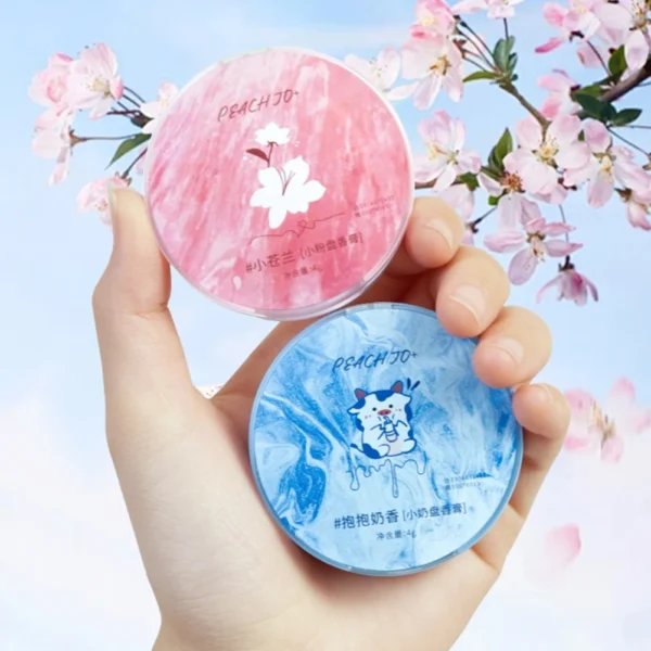Perfume Plant Solid Balm for Men and Women Portable Solid Balm Tea Fragrance Solid Balm Mild Long Lasting Body Aroma Deodorants