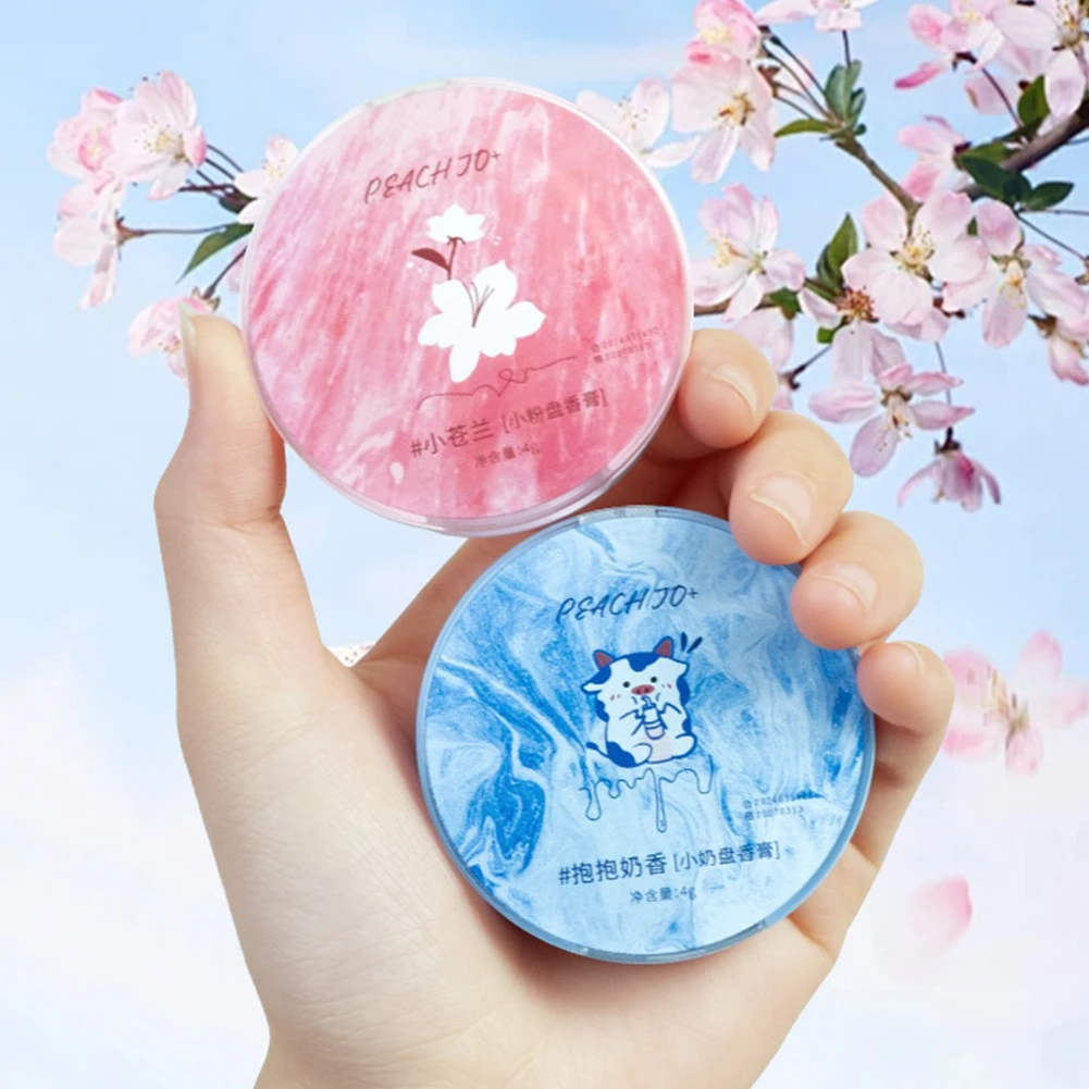 Perfume Plant Solid Balm for Men and Women Portable Solid Balm Tea Fragrance Solid Balm Mild Long Lasting Body Aroma Deodorants