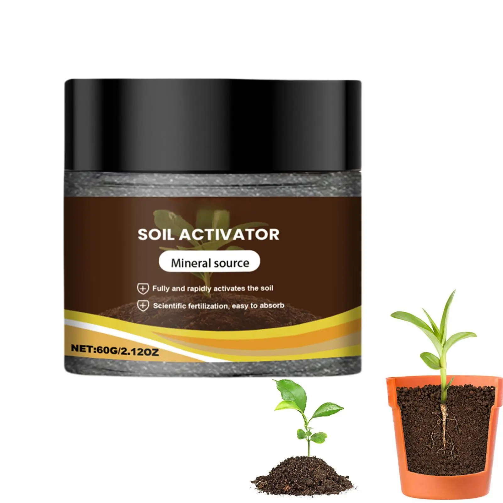 Soil Activator For Plants Plant Fertilizer Nutrients Natural 60G Fertilizer For Fruit Houseplants Garden Vegetable Bean