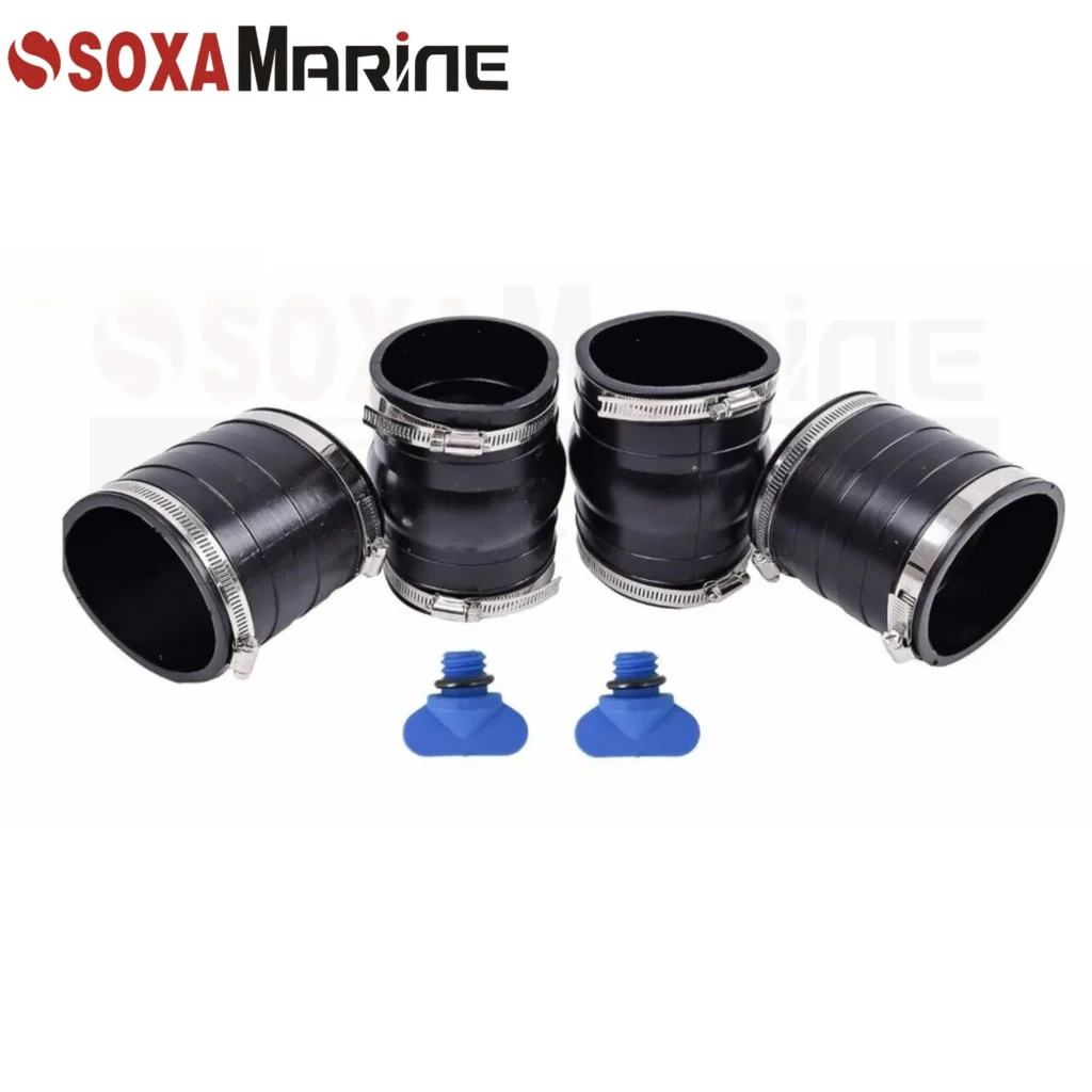 OMC 4.3 5.0 5.7 7.4 L Sterndrive V6 V8 Exhaust Manifold Bellow Hose Repair Kit