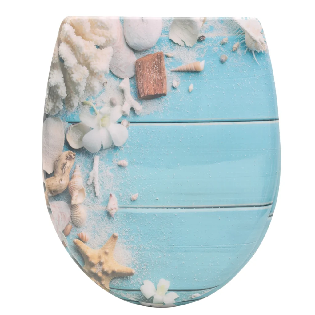 Oval Toilet Lid Duroplast Toilet Seat Soft-Close Antibacterial with Quick Release Function For Bathroom Parts